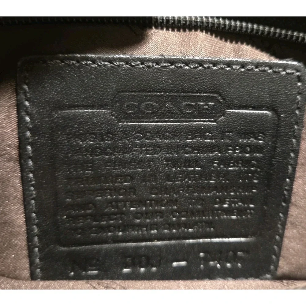 Coach Black Nylon Mini Shoulder Bag Crossbody Purse‎ Zip Top Small Y2K Classic